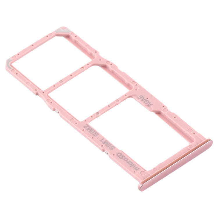 For Samsung Galaxy A71 SIM Card Tray + SIM Card Tray + Micro SD Card Tray (Pink)