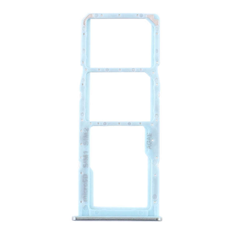 For Samsung Galaxy A71 SIM Card Tray + SIM Card Tray + Micro SD Card Tray (Blue)