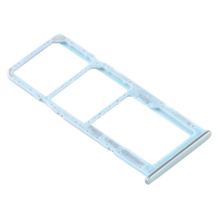 For Samsung Galaxy A71 SIM Card Tray + SIM Card Tray + Micro SD Card Tray (Blue)
