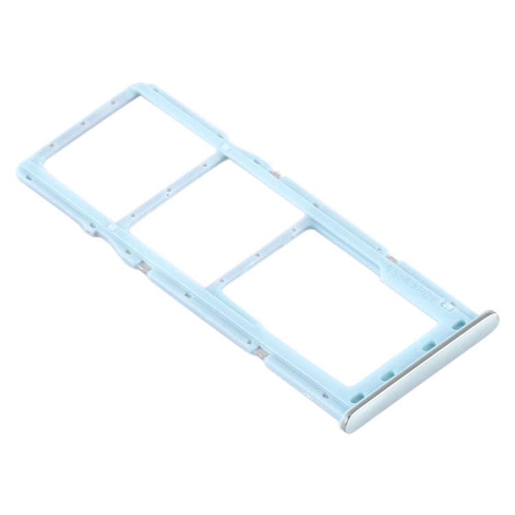 For Samsung Galaxy A71 SIM Card Tray + SIM Card Tray + Micro SD Card Tray (Blue)