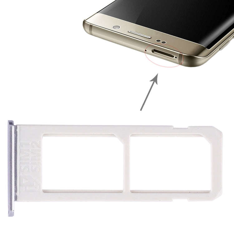 For Galaxy S6 Edge plus / S6 Edge+ 2 SIM Card Tray (Grey)