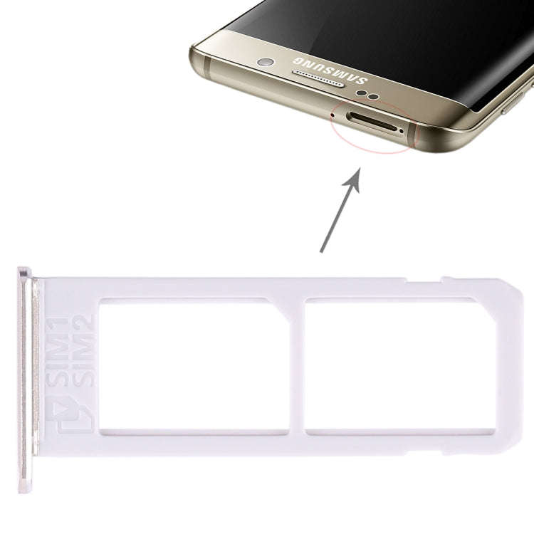 For Galaxy S6 Edge plus / S6 Edge+ 2 SIM Card Tray (Gold)