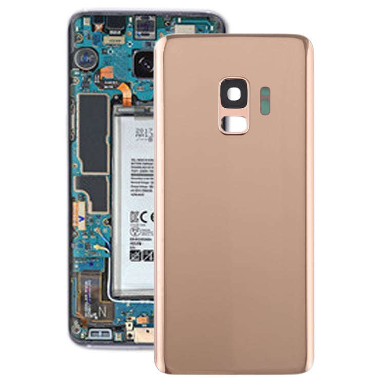 For Galaxy S9 Battery Back Cover with Camera Lens (Gold)