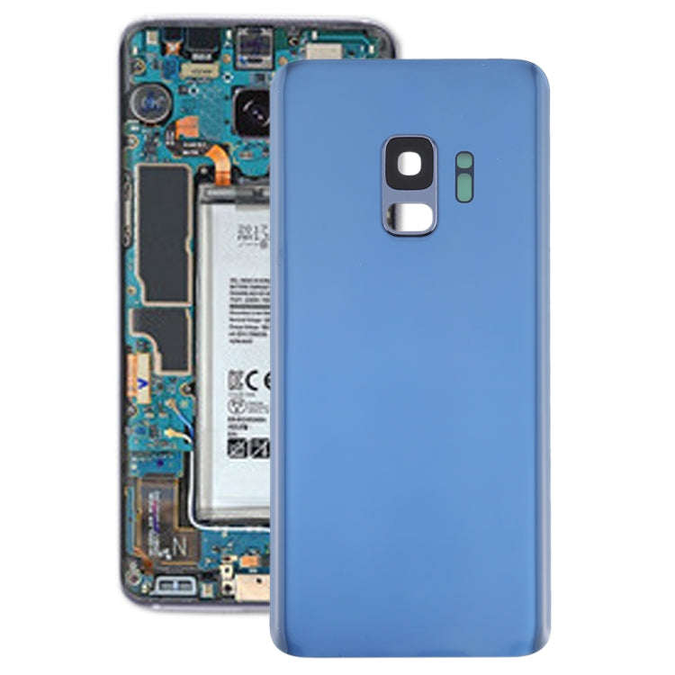 For Galaxy S9 Battery Back Cover with Camera Lens (Blue)
