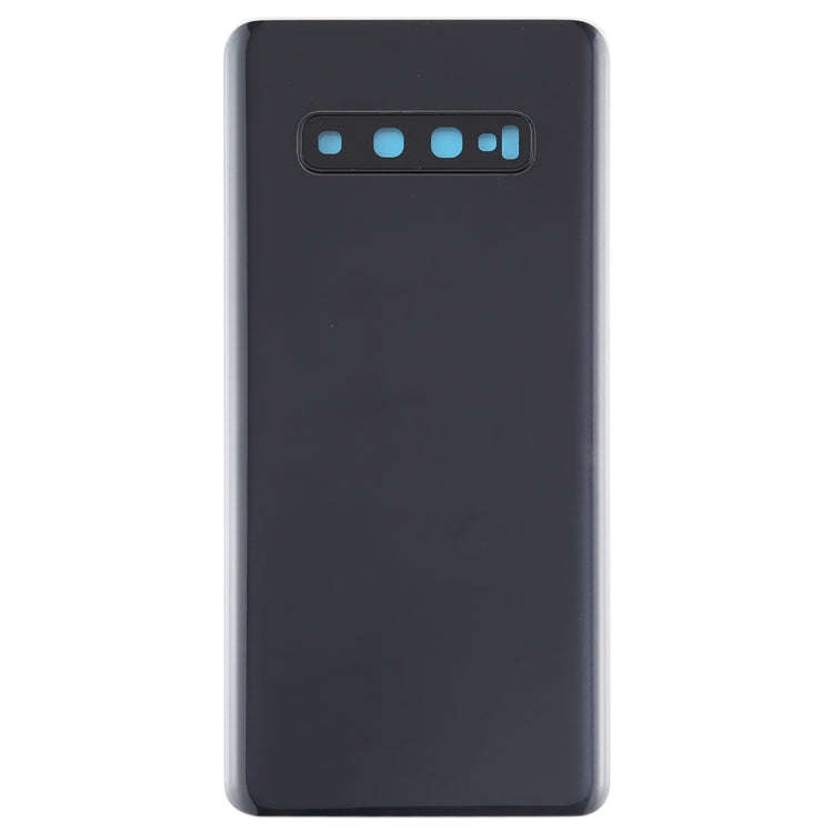 For Galaxy S10+ Battery Back Cover with Camera Lens (Black)