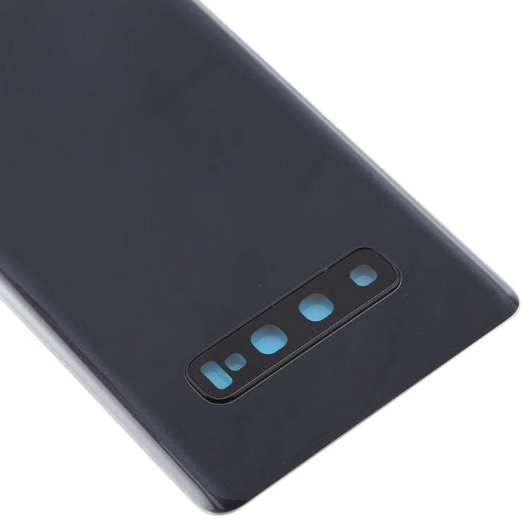 For Galaxy S10+ Battery Back Cover with Camera Lens (Black)
