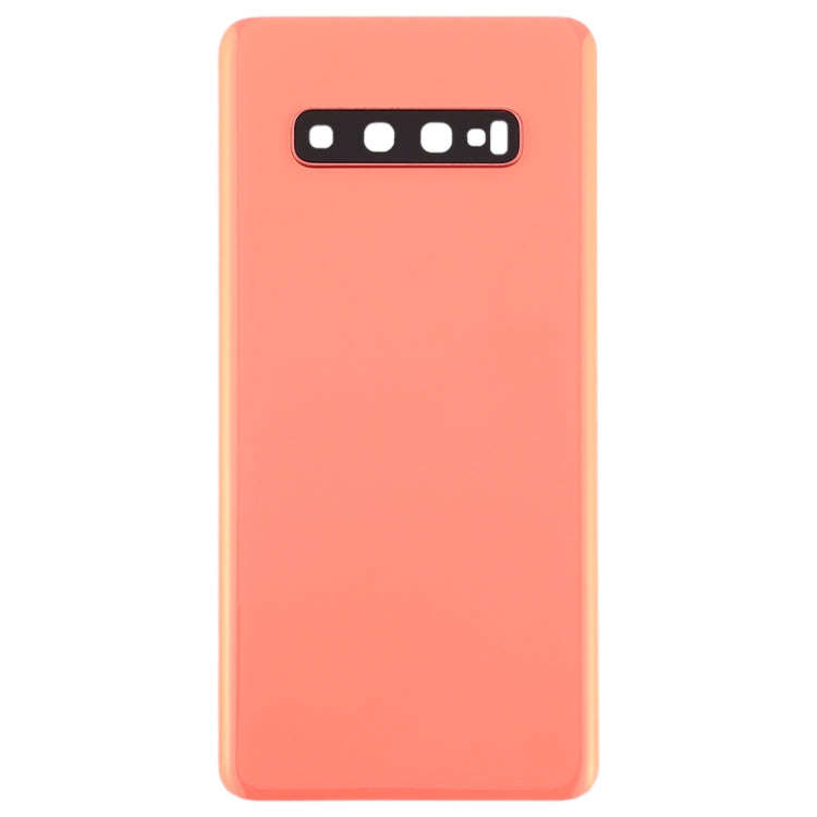 For Galaxy S10+ Battery Back Cover with Camera Lens (Pink)