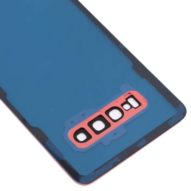 For Galaxy S10+ Battery Back Cover with Camera Lens (Pink)