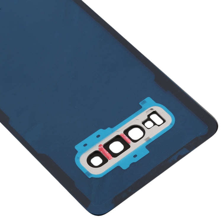 For Galaxy S10+ Battery Back Cover with Camera Lens (White)