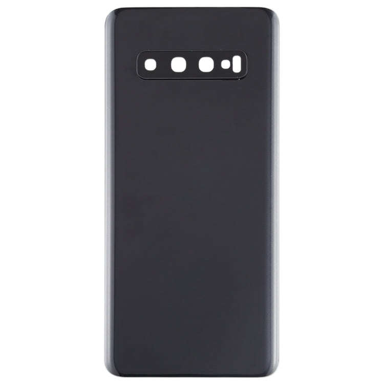 For Galaxy S10 Battery Back Cover with Camera Lens (Black)