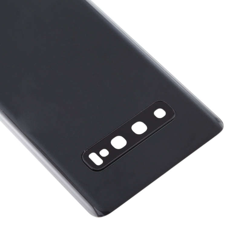 For Galaxy S10 Battery Back Cover with Camera Lens (Black)