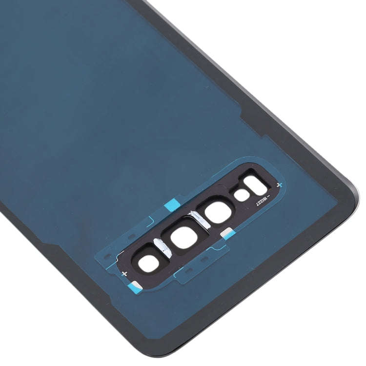 For Galaxy S10 Battery Back Cover with Camera Lens (Black)