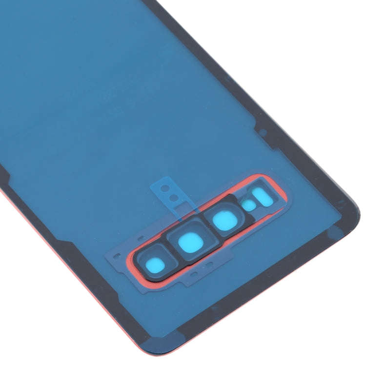 For Galaxy S10 Battery Back Cover with Camera Lens (Pink)