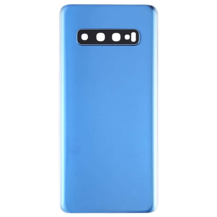 For Galaxy S10 Battery Back Cover with Camera Lens (Blue)