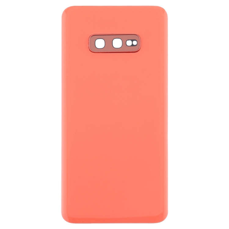 For Galaxy S10e Battery Back Cover with Camera Lens (Pink)