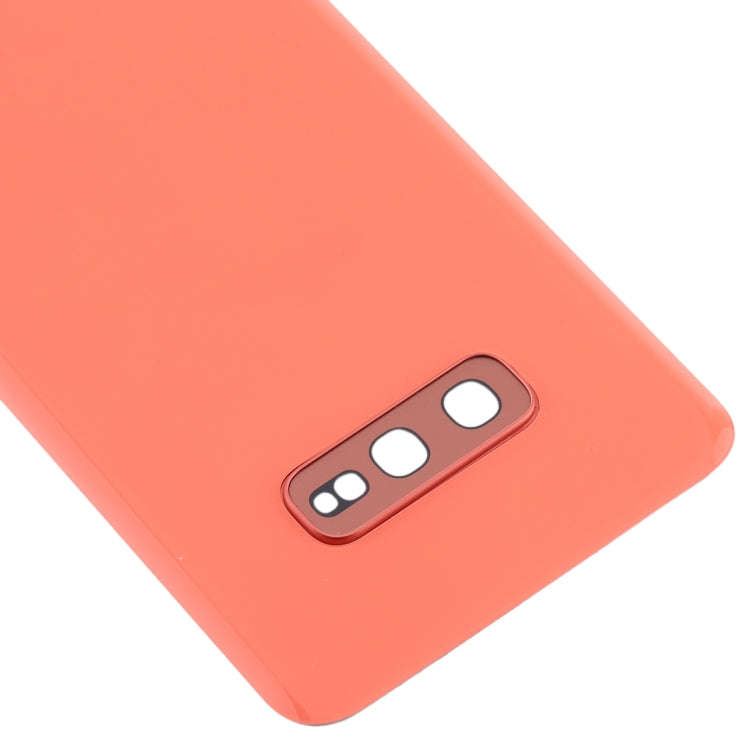 For Galaxy S10e Battery Back Cover with Camera Lens (Pink)