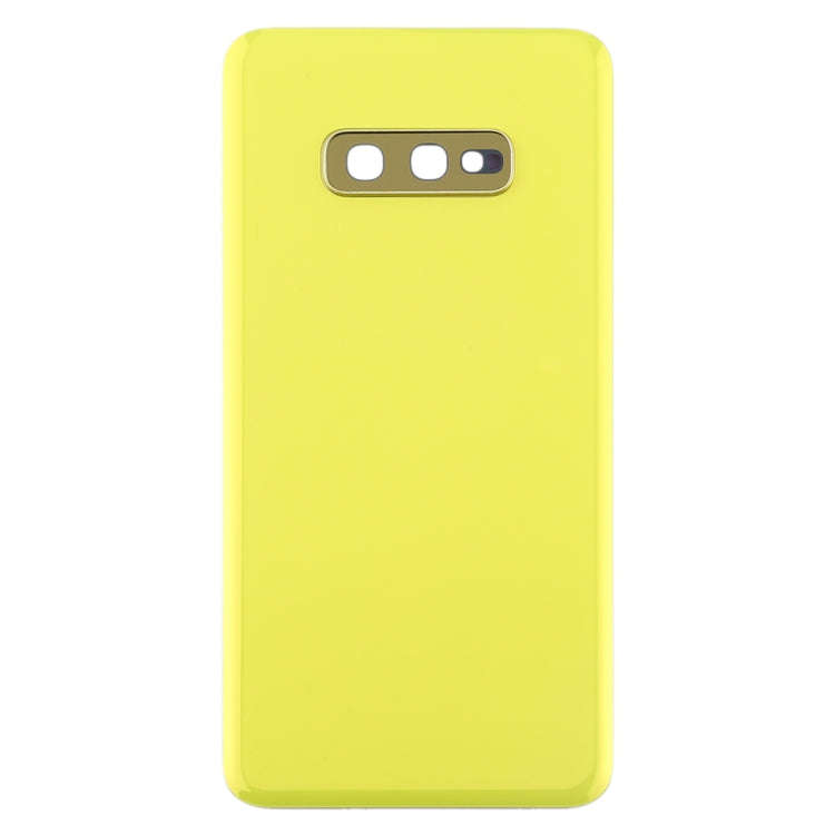 For Galaxy S10e Battery Back Cover with Camera Lens (Yellow)