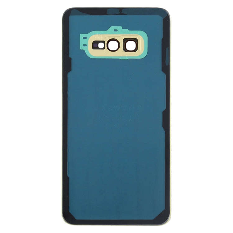 For Galaxy S10e Battery Back Cover with Camera Lens (Yellow)