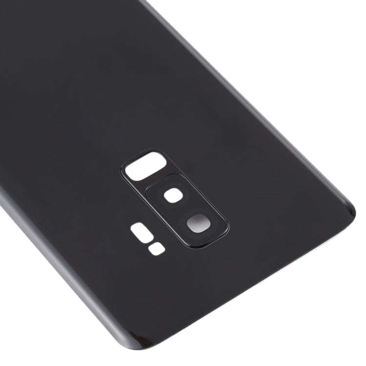 For Galaxy S9+ Battery Back Cover with Camera Lens (Black)