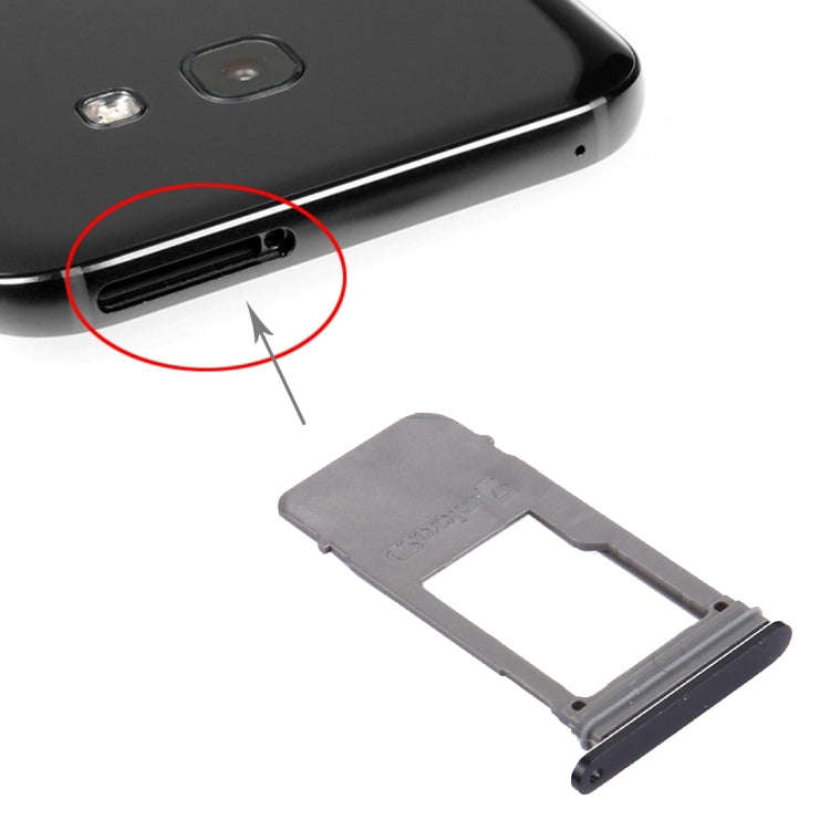 For Galaxy A5 (2017) / A520 & A7 (2017) / A720 SIM Card Tray + Micro SD Card Tray, Single Card (B...