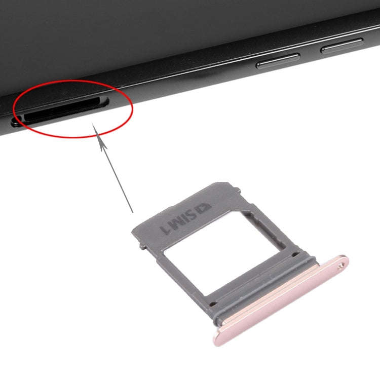 For Galaxy A5 (2017) / A520 & A7 (2017) / A720 SIM Card Tray + Micro SD Card Tray, Single Card (P...