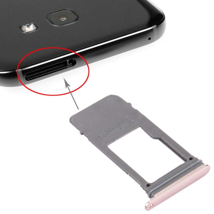 For Galaxy A5 (2017) / A520 & A7 (2017) / A720 SIM Card Tray + Micro SD Card Tray, Single Card (P...