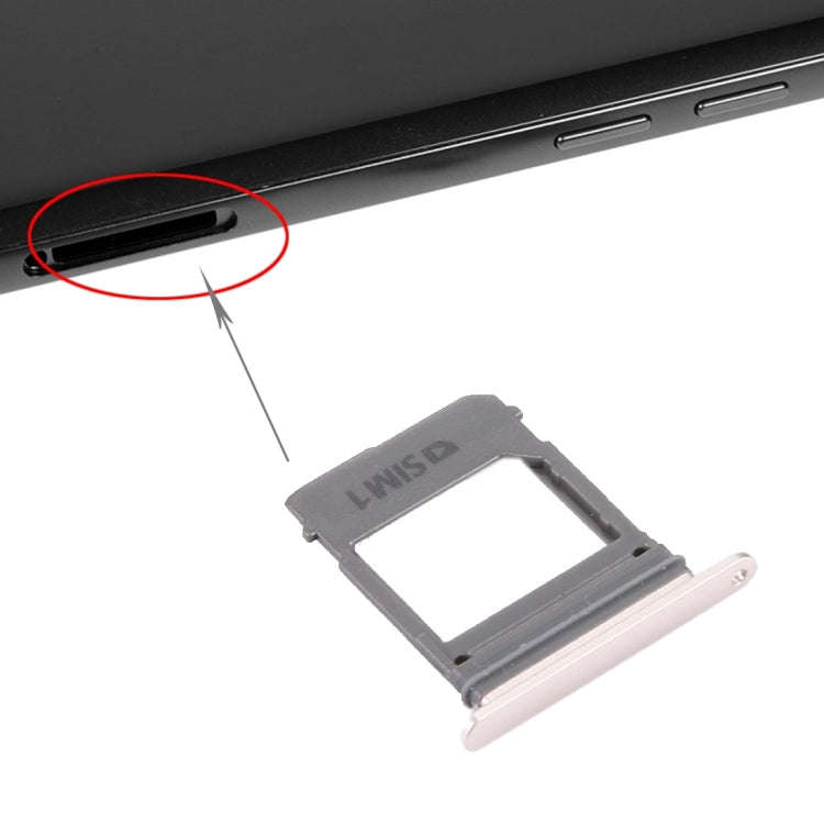 For Galaxy A5 (2017) / A520 & A7 (2017) / A720 SIM Card Tray + Micro SD Card Tray, Single Card (G...