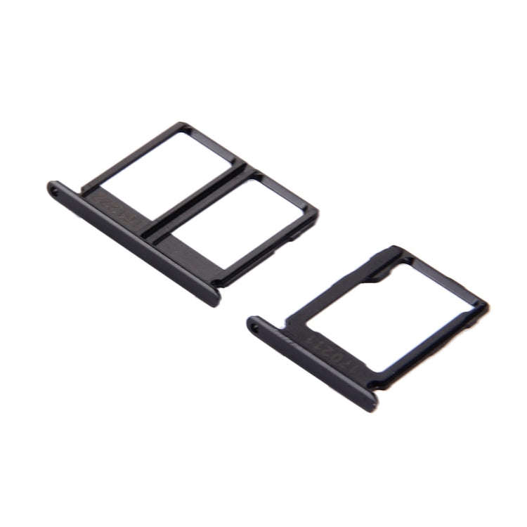 For Galaxy C9 Pro / C9000 SIM Card Tray + Micro SD Card Tray (Black)