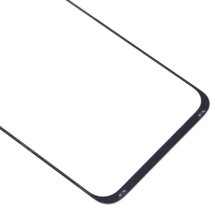 For Galaxy A40 Front Screen Outer Glass Lens (Black)