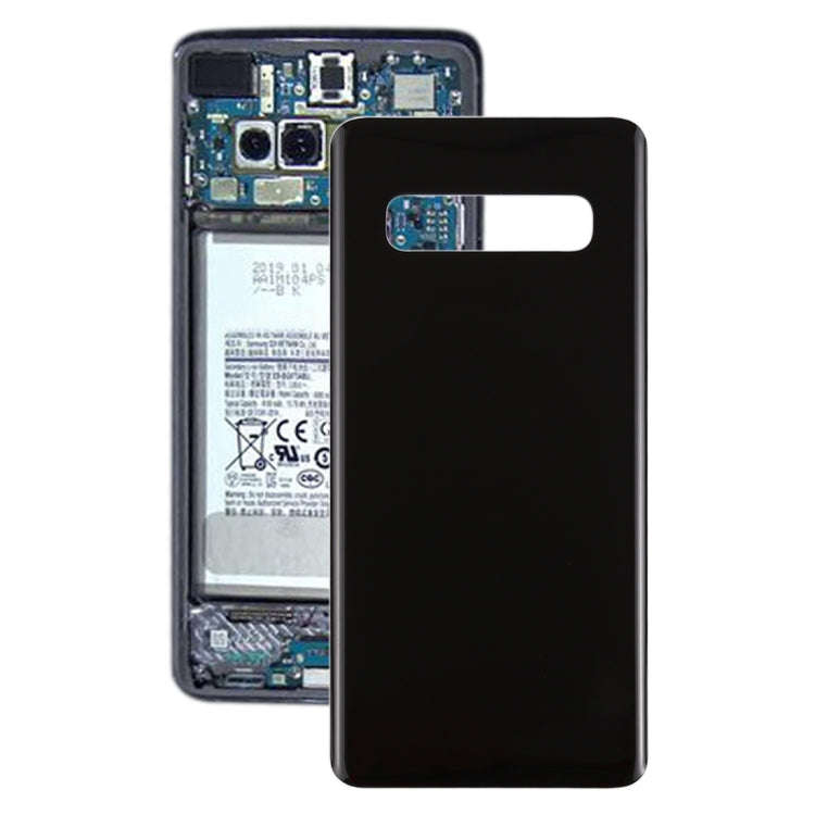 For Galaxy S10+ Battery Back Cover (Black)