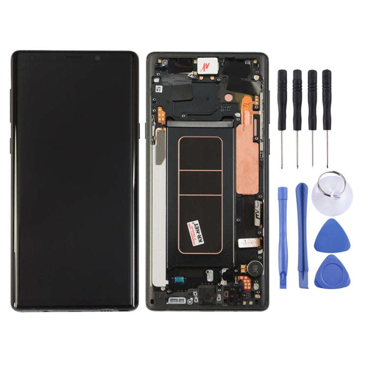 LCD Screen and Digitizer Full Assembly with Frame for Galaxy Note9 / N960A / N960F / N960V / N960...