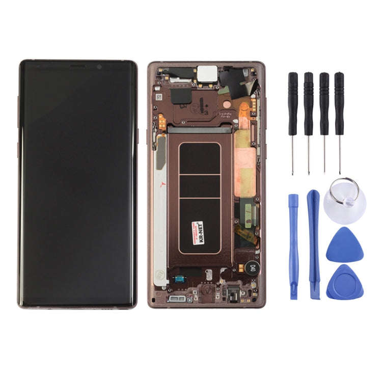 LCD Screen and Digitizer Full Assembly with Frame for Galaxy Note9 / N960A / N960F / N960V / N960...
