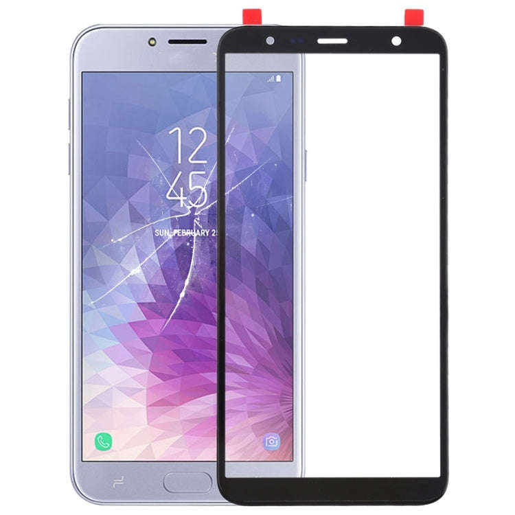 For Galaxy J4+ / J6+ / J610 Front Screen Outer Glass Lens (Black)