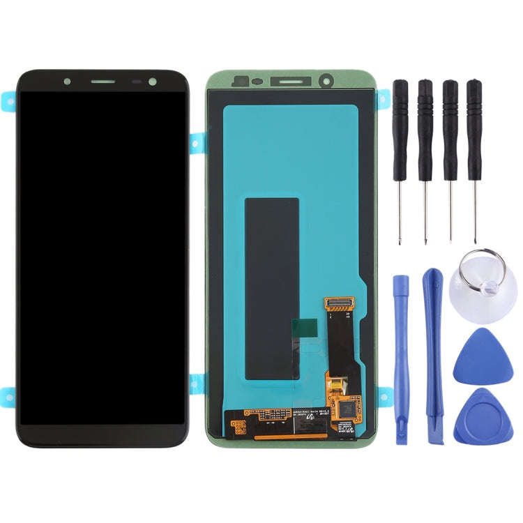 Original Super AMOLED LCD Screen for Galaxy J6 (2018) with Digitizer Full Assembly (Black)