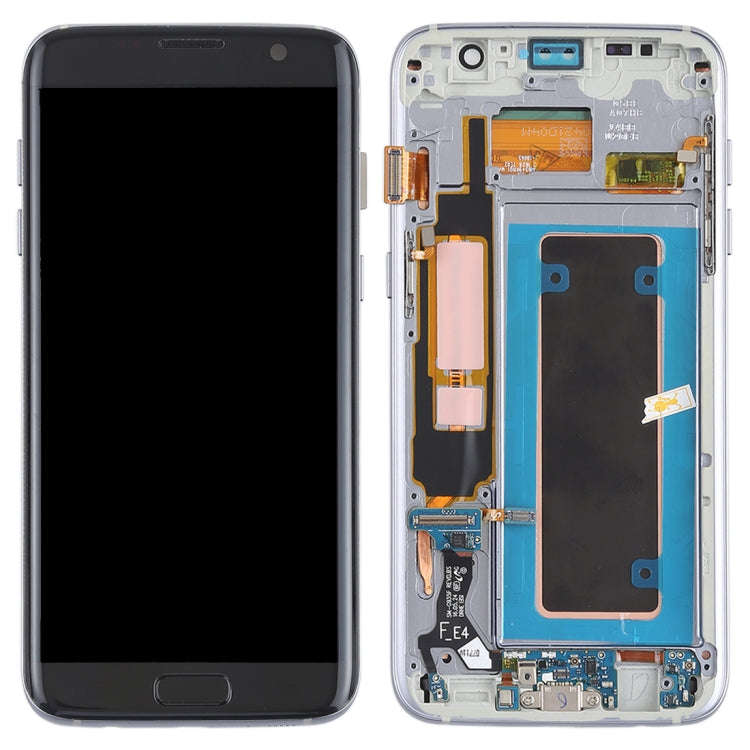 Original Super AMOLED Material LCD Screen and Digitizer Full Assembly(with Frame / Charging Port ...