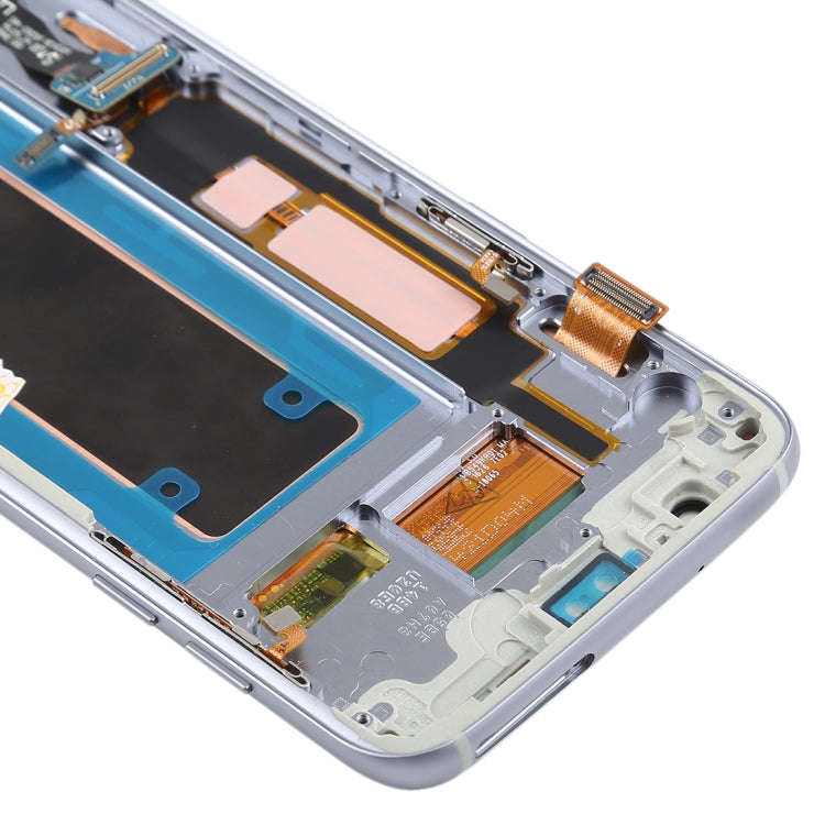 Original Super AMOLED Material LCD Screen and Digitizer Full Assembly(with Frame / Charging Port ...