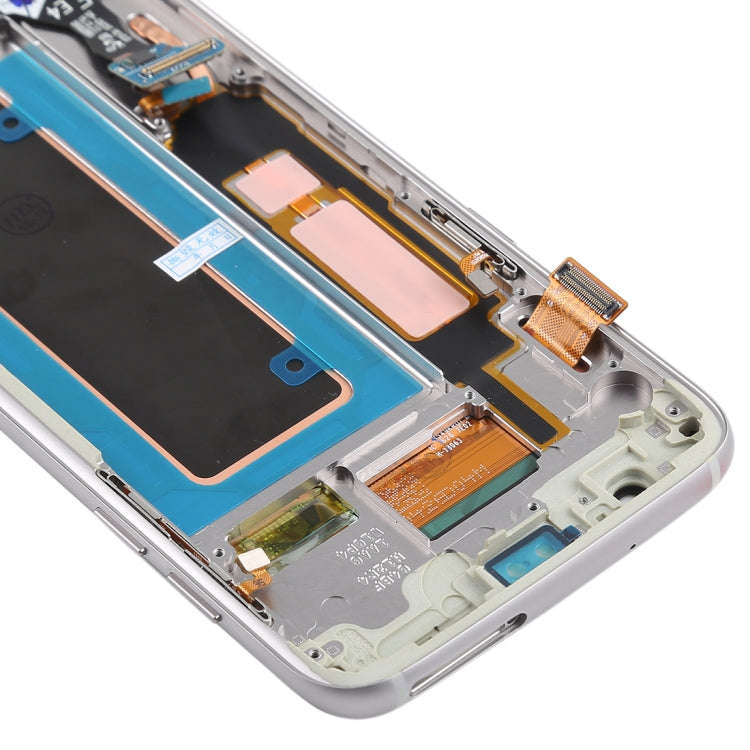 Original Super AMOLED Material LCD Screen and Digitizer Full Assembly(with Frame / Charging Port ...