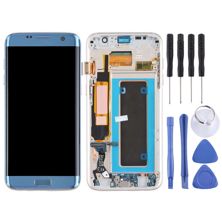Original Super AMOLED Material LCD Screen and Digitizer Full Assembly(with Frame / Charging Port ...