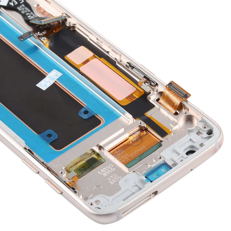 Original Super AMOLED Material LCD Screen and Digitizer Full Assembly(with Frame / Charging Port ...