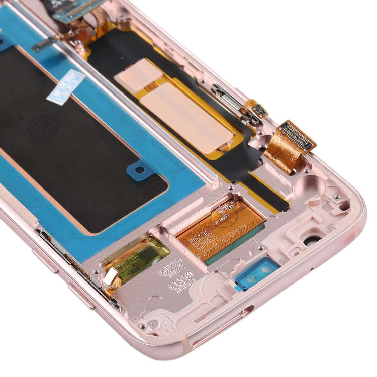 Original Super AMOLED Material LCD Screen and Digitizer Full Assembly(with Frame / Charging Port ...