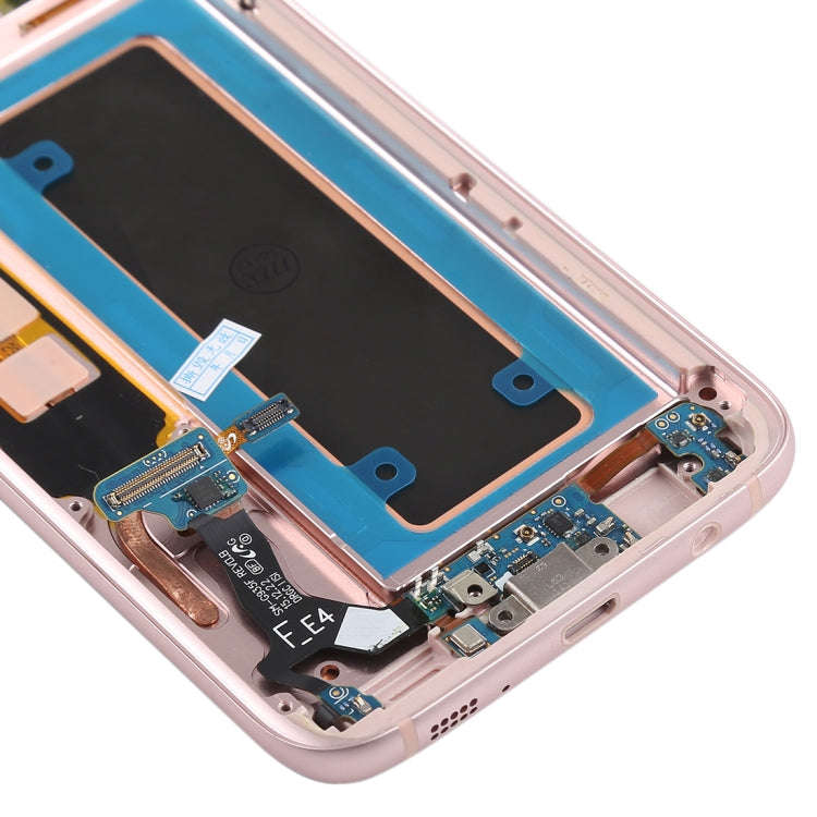 Original Super AMOLED Material LCD Screen and Digitizer Full Assembly(with Frame / Charging Port ...