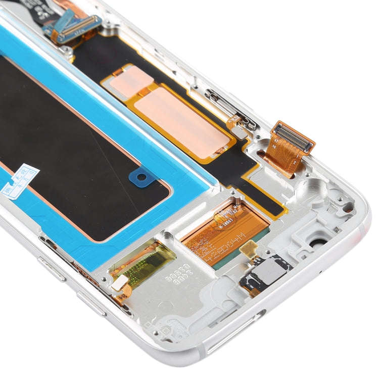 Original Super AMOLED Material LCD Screen and Digitizer Full Assembly(with Frame / Charging Port ...