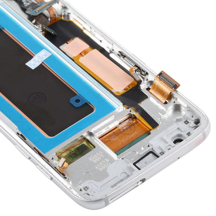 Original Super AMOLED Material LCD Screen and Digitizer Full Assembly(with Frame / Charging Port ...