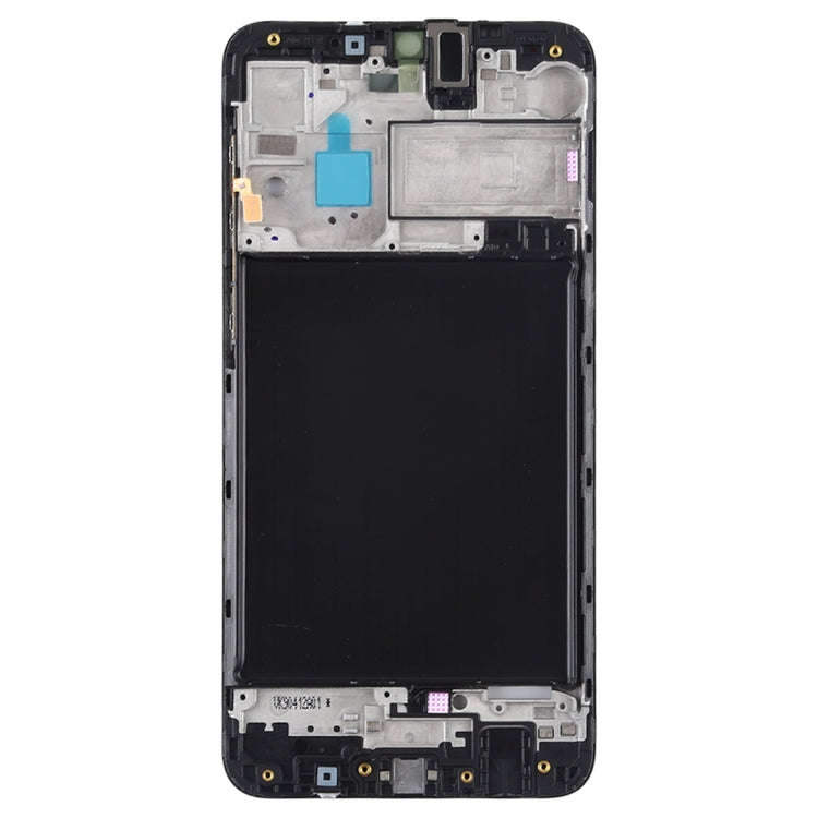For Galaxy A10  Front Housing LCD Frame Bezel Plate (Black)