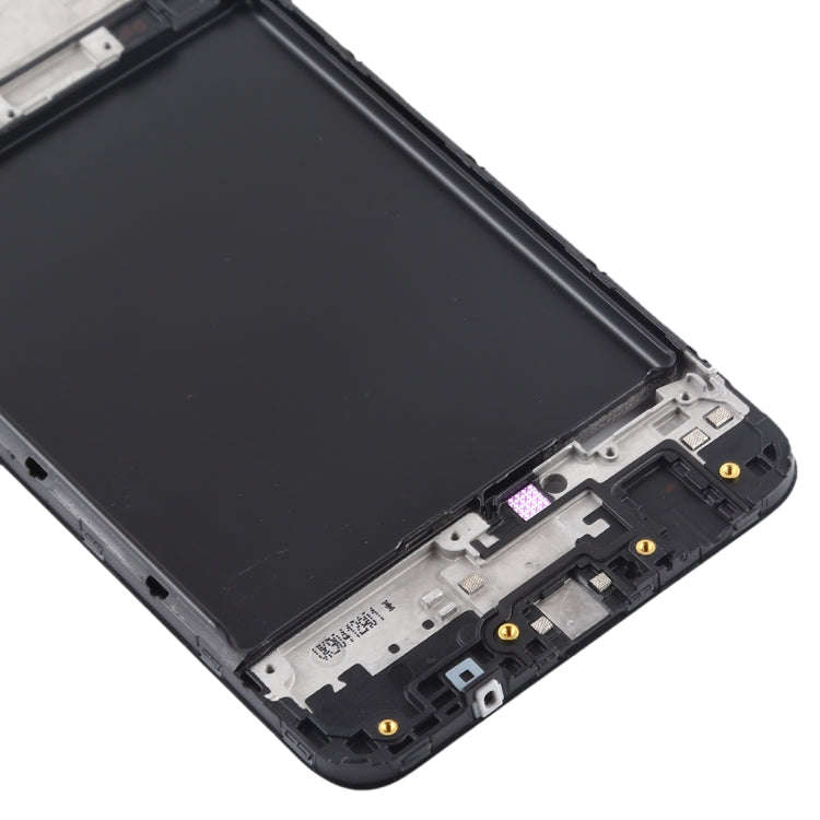 For Galaxy A10  Front Housing LCD Frame Bezel Plate (Black)