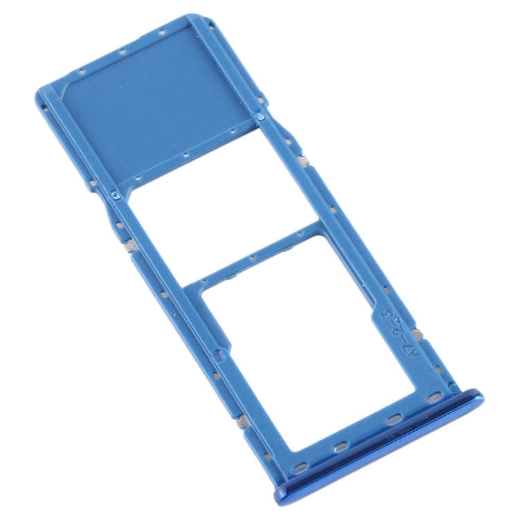 For Galaxy A7 (2018) / A750F SIM Card Tray + Micro SD Card Tray (Blue)