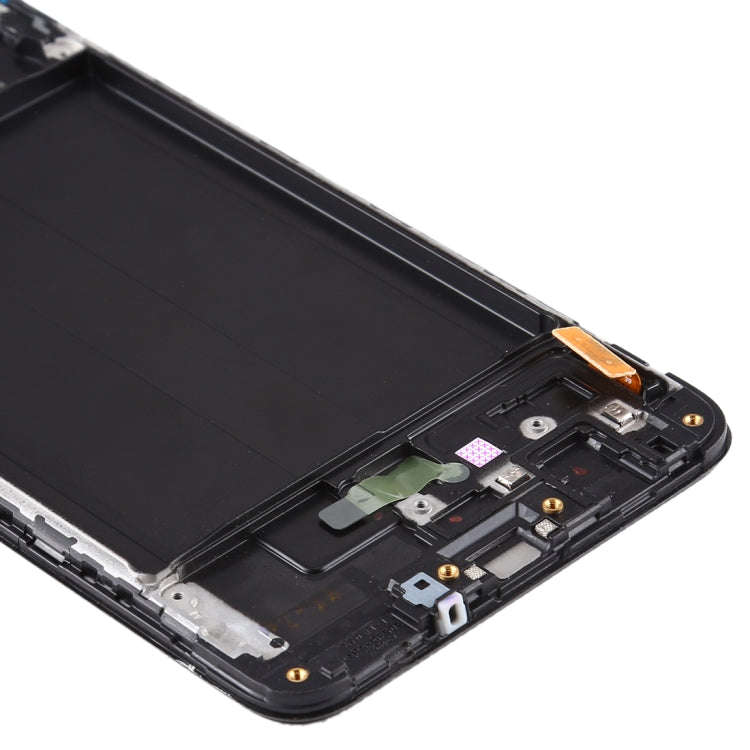 Original Super AMOLED LCD Screen for Galaxy A70 Digitizer Full Assembly with Frame