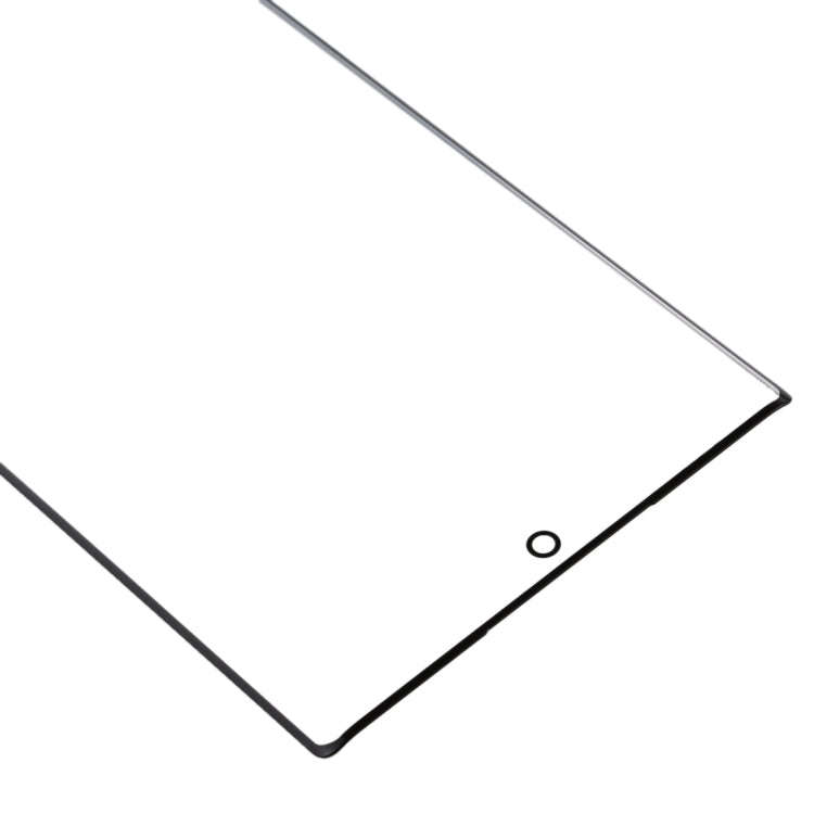 For Galaxy Note 10 + Front Screen Outer Glass Lens (Black)