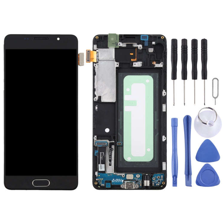 TFT LCD Screen for Galaxy A5 (2016) / A510F Digitizer Full Assembly with Frame (Black)