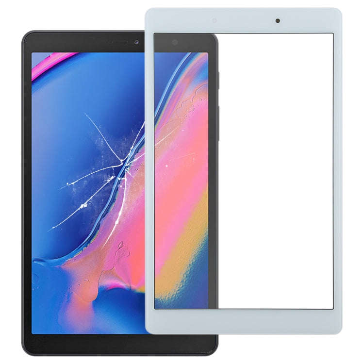 For Galaxy Tab A 8.0 (2019) SM-T290 (WIFI Version)  Front Screen Outer Glass Lens (White)